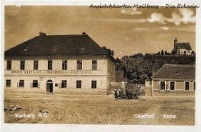 Mailberg_Gasthof_Kopp Mailberg N.Ö. Johann Kopp Gast und Einkehrhaus zur Weintraube Jahr: 1930er Verlag/Druck: 