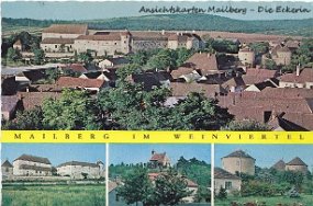 Mailberg im Weinviertel Mailberg im Weinviertel Jahr: unbekannt, 1978-1982 Verlag/Druck: Josef Klaner & Co., 1200 Wien gelaufen, 1 Marke 2,50 Schilling Postwerbestempel: Mailberger...